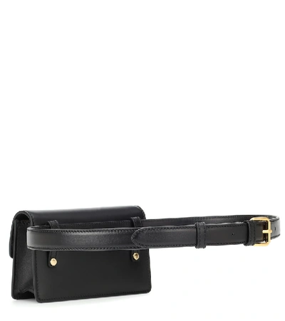 Shop Etro Rainbow Leather Belt Bag In Black