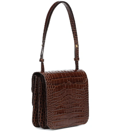 Shop Rejina Pyo Ana Embossed Leather Tote In Brown