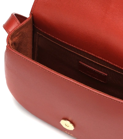 Shop Apc Betty Leather Crossbody Bag In Red