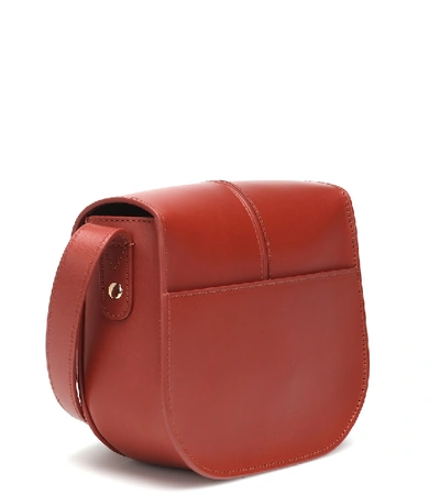 Shop Apc Betty Leather Crossbody Bag In Red