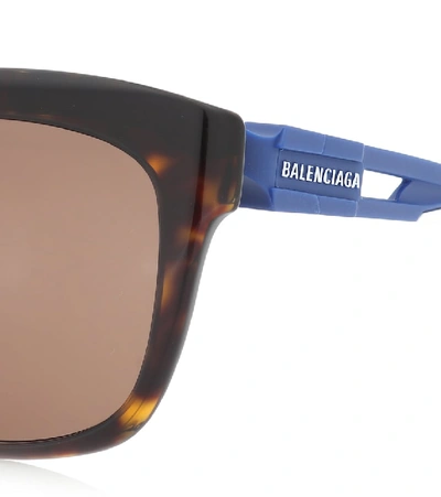 Shop Balenciaga Hybrid D-frame Sunglasses In Brown