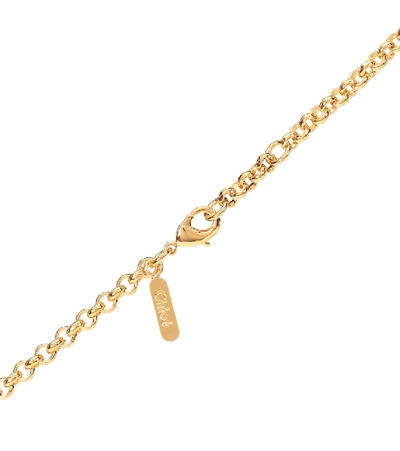 Shop Chloé Emoji Necklace In Gold