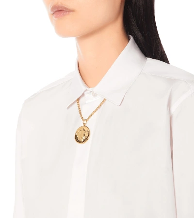 Shop Chloé Emoji Necklace In Gold