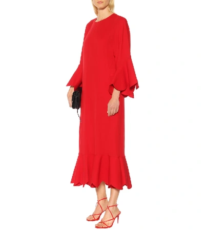 Shop Valentino Silk Gown In Red