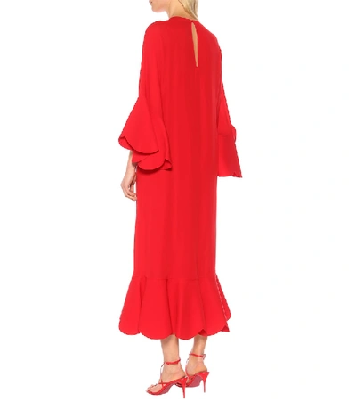 Shop Valentino Silk Gown In Red
