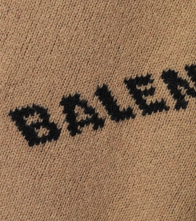 Allover Logo羊毛混纺毛衣