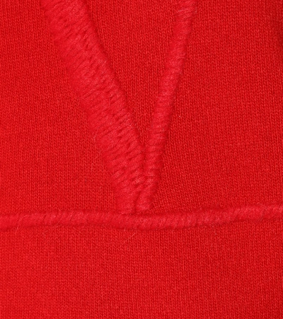 Shop Valentino Wool And Cashmere Sweater In Red
