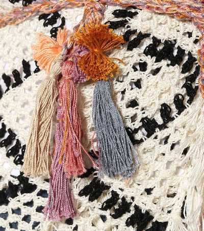 Shop Anna Kosturova Modernista Crochet Cotton Cardigan In White