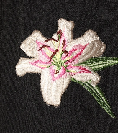 Shop Dolce & Gabbana Embroidered Cady Track Jacket In Black