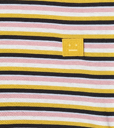 Shop Acne Studios Striped Cotton T-shirt In Multicoloured