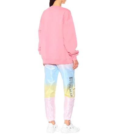 Shop Acne Studios Face Cotton Sweatshirt In Pink