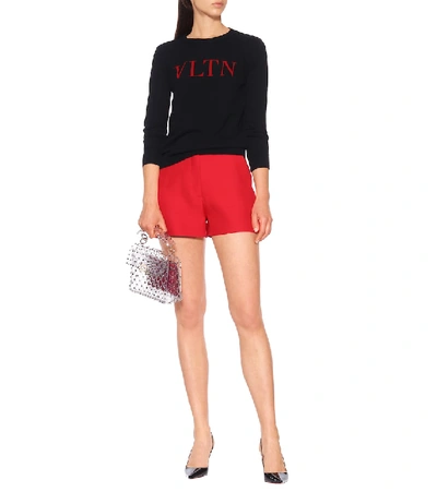 Shop Valentino Vltn Wool And Cashmere Sweater In Red