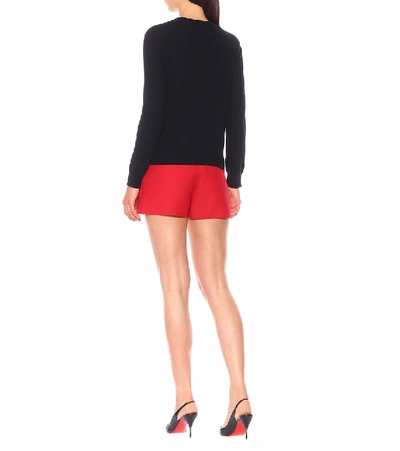 Shop Valentino Vltn Wool And Cashmere Sweater In Red