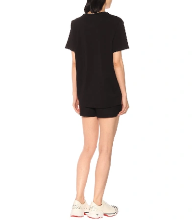 Shop Valentino Vltn Cotton T-shirt In Black