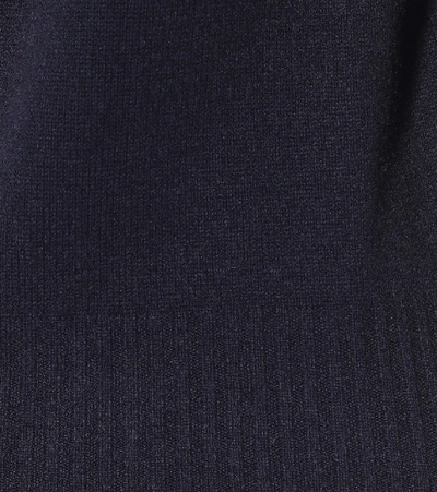 Shop Max Mara Gnomo Cashmere Turtleneck Sweater In Blue