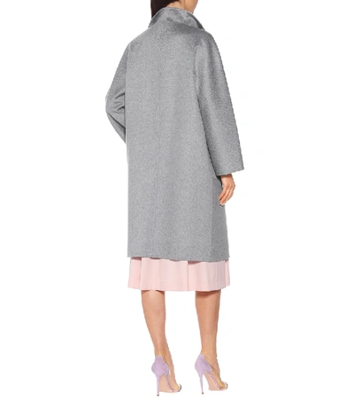 Shop Max Mara Lilia Double-face Cashmere Coat In Grey