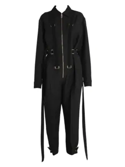 Shop Stella Mccartney Zip-front Flight Suit In Black