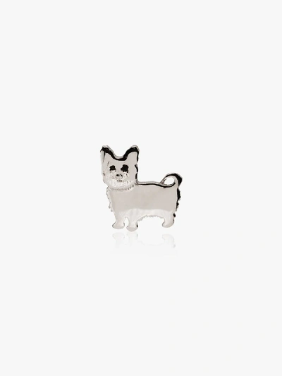 Shop Loquet 18k White Gold Terrier Charm