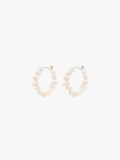 Shop Holly Ryan White Keshi Pearl Hoop Earrings