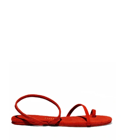 Shop Tkees Mia Sandals In Cherry Red