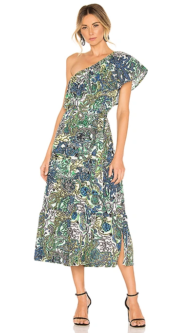 Shop A.l.c . Janelle Dress In Green. In Multi