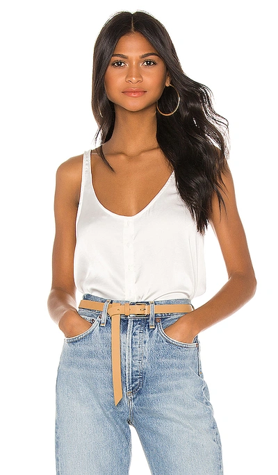 Shop 7 For All Mankind Button Up Tank In Chalk