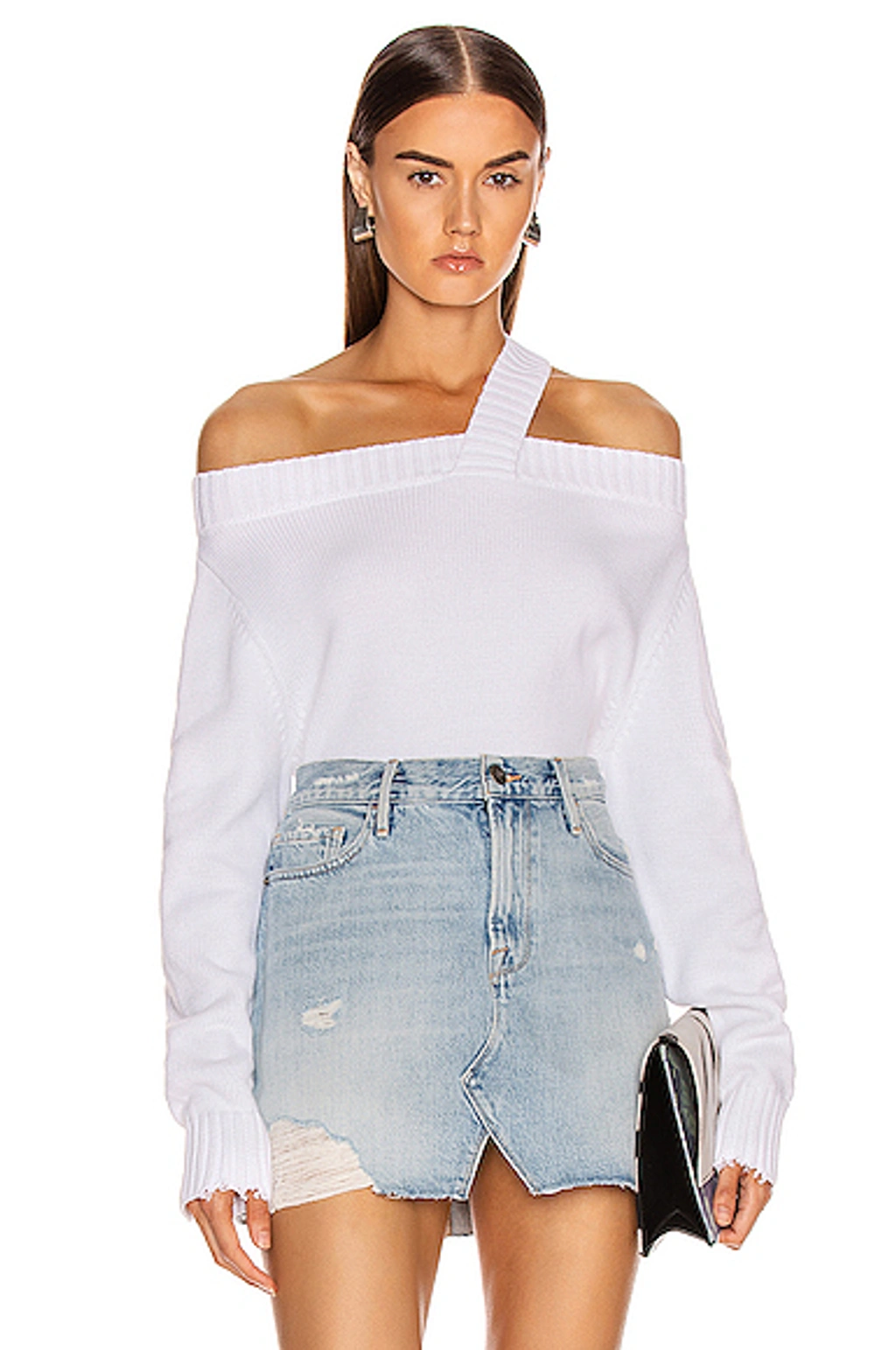 Rta Beckett Off shoulder Sweater White ModeSens