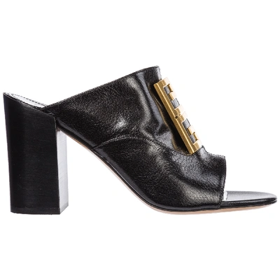 Shop Givenchy Women's Leather Mules Clogs Mules 4g In Black