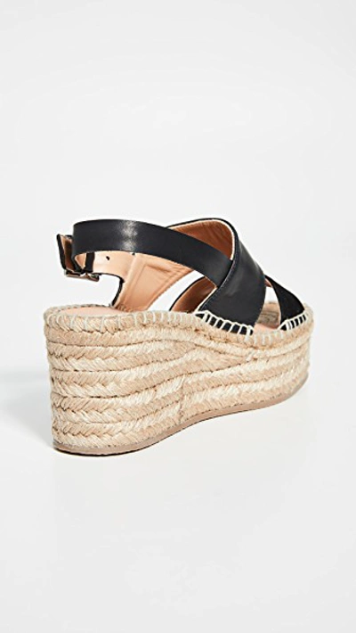 Shop Rag & Bone Edie Wedge Espadrilles In Black