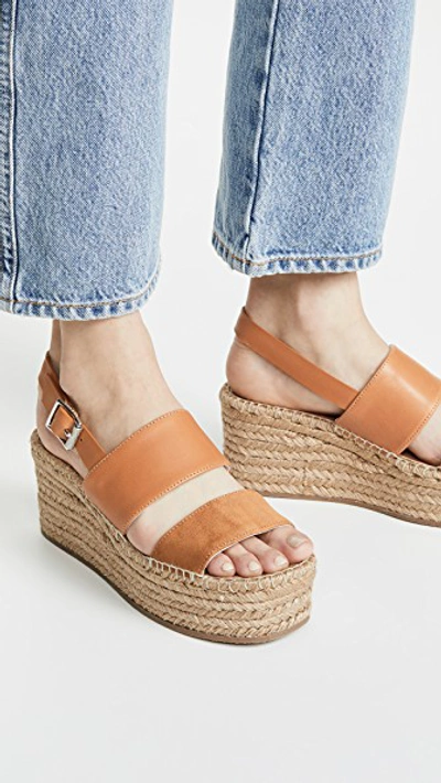 Shop Rag & Bone Edie Wedge Espadrilles In Tobacco