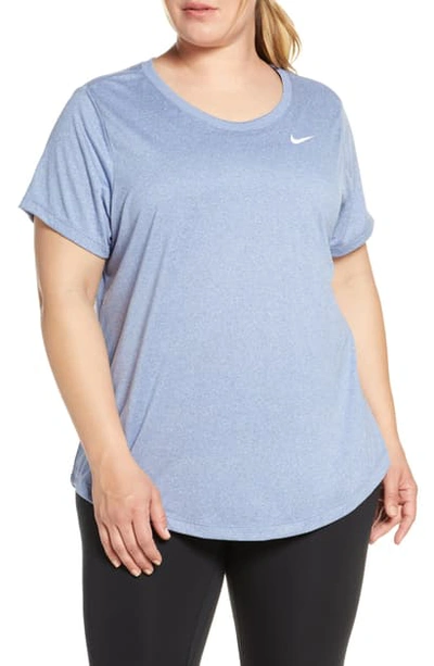 Shop Nike Dri-fit Legend T-shirt In Indigo Storm/ Heather