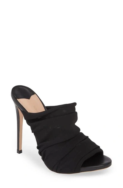 Shop Tony Bianco Adee Slide Sandal In Black Mesh Fabric