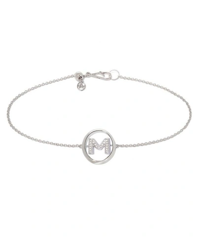 Shop Annoushka 18ct White Gold Diamond Initial M Bracelet