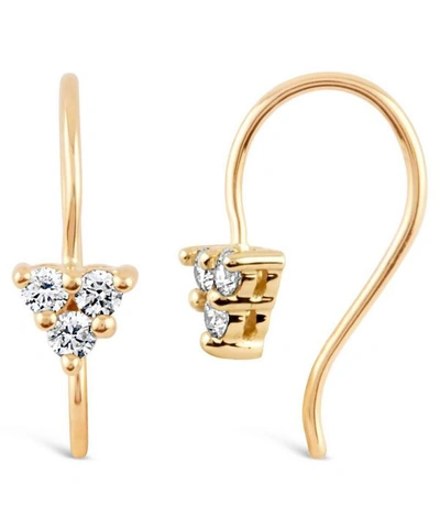 Shop Dinny Hall Gold Shuga Diamond Trillion Drop Earrings