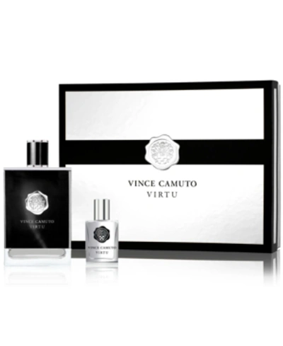 Shop Vince Camuto Men's 2-pc. Virtu Eau De Toilette Gift Set In Silver/black