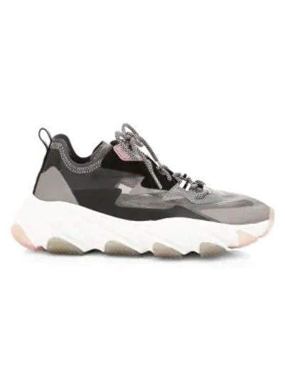 Shop Ash Eclipse Mixed-media Chunky Sneakers In Multi