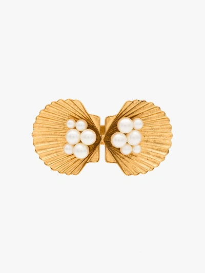 Shop Jennifer Behr 'botticelli' Haarspange Mit Muschelform In Gold