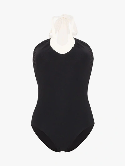 Shop Araks Black Vika Halterneck Swimsuit