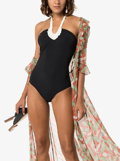 Shop Araks Black Vika Halterneck Swimsuit