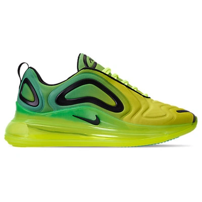 Shop Nike Men's Air Max 720 Running Shoes In Yellow Size 10.5