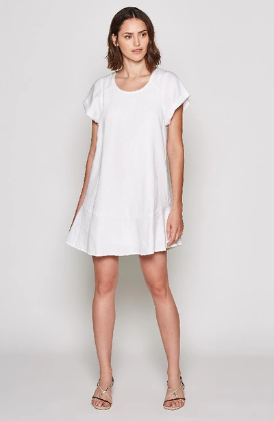 Shop Joie Carlen Linen Dress In Porcelain