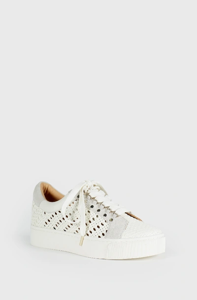 Shop Joie Handan Woven Sneaker In White