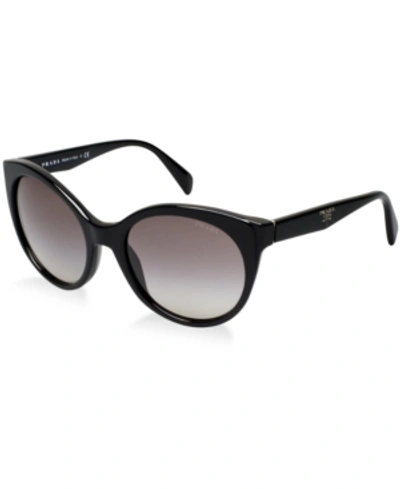 Shop Prada Sunglasses, Pr 23os In Black/grey Gradient