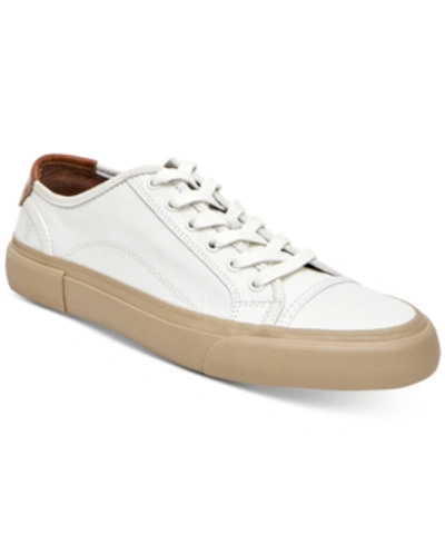 Shop Frye Men's Ludlow Cap-toe Low Lace Sneakers Men's Shoes In White