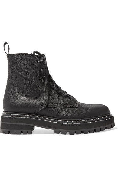 proenza schouler suede combat boot
