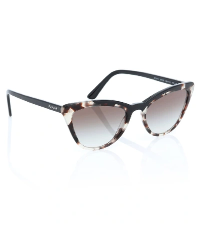 Shop Prada Ultravox Cat-eye Sunglasses In Black