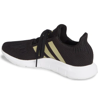 Shop Adidas Originals Swift Run Sneaker In Core Black/ Tech Silver/ White
