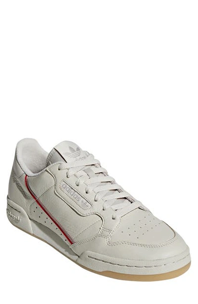 Shop Adidas Originals Continental 80 Sneaker In Clear Brown/ Scarlet
