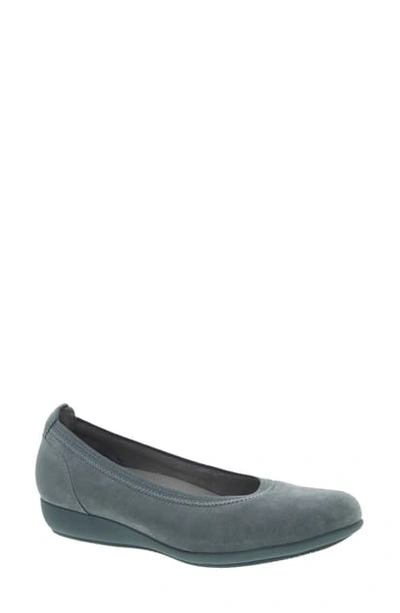 Dansko Kristen Ballet Flat In Slate Suede ModeSens