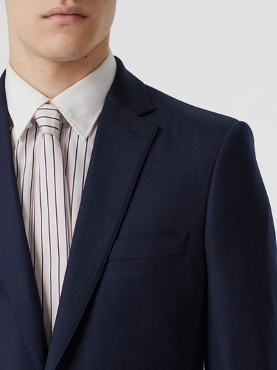 Shop Burberry Classic Fit Wool Suit In Navy